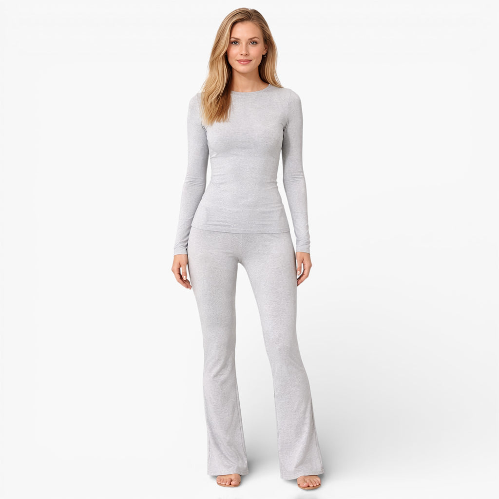 Women’s Soft Two Piece Set for Lounging Yoga and Casual Wear