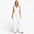 Women’s Classic Sleeveless Jumpsuit Timeless Elegant Silhouette