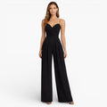 Women’s Wide Leg Jumpsuit Strappy Timeless Elegant Silhouette