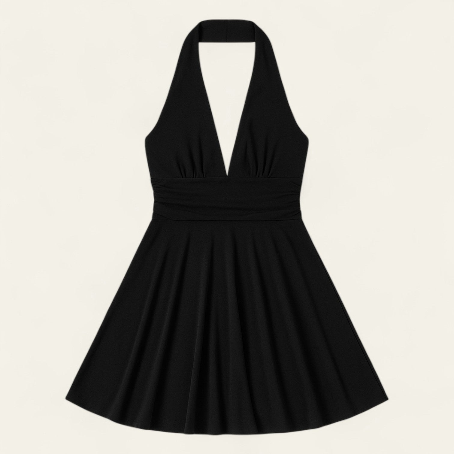 SECRETA HALTER NECK MINI DRESS