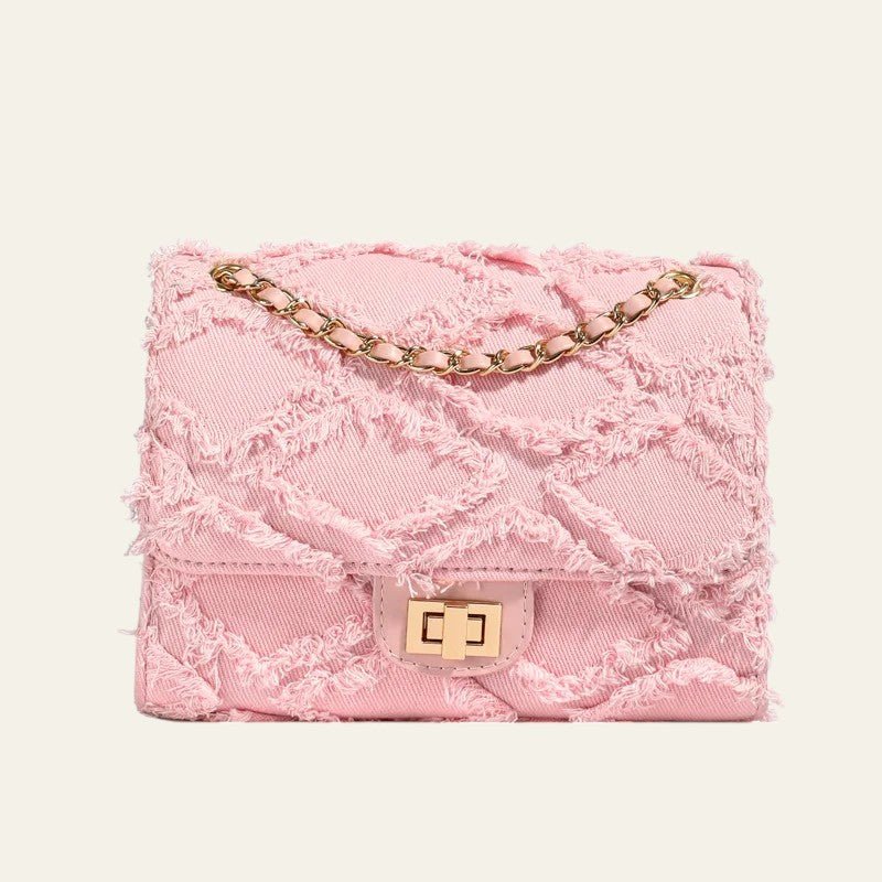 FRAYLA DENIM SHOULDER BAG