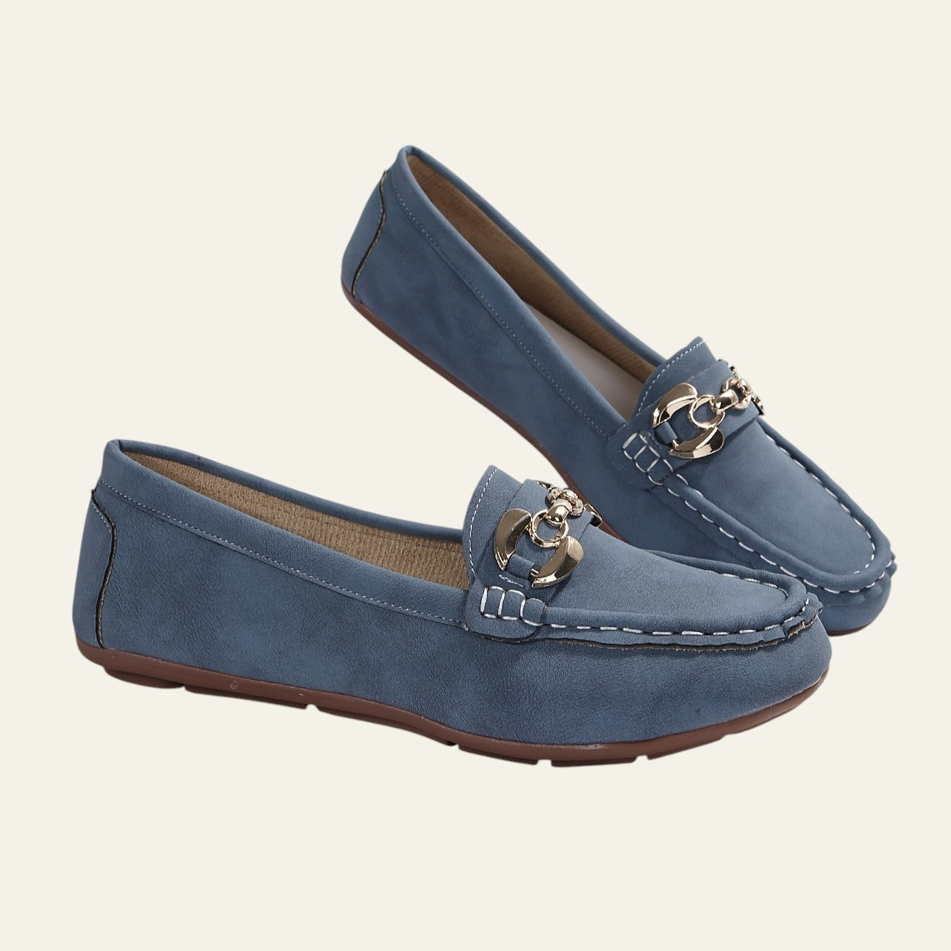 SCARPA SLIP-ON MILAN CON DETTAGLIO CATENA